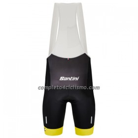 Pantaloncino con bretelle 2023 Tour de France Giallo Nero